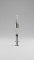Dermal filler syringe with hyaluronic acid