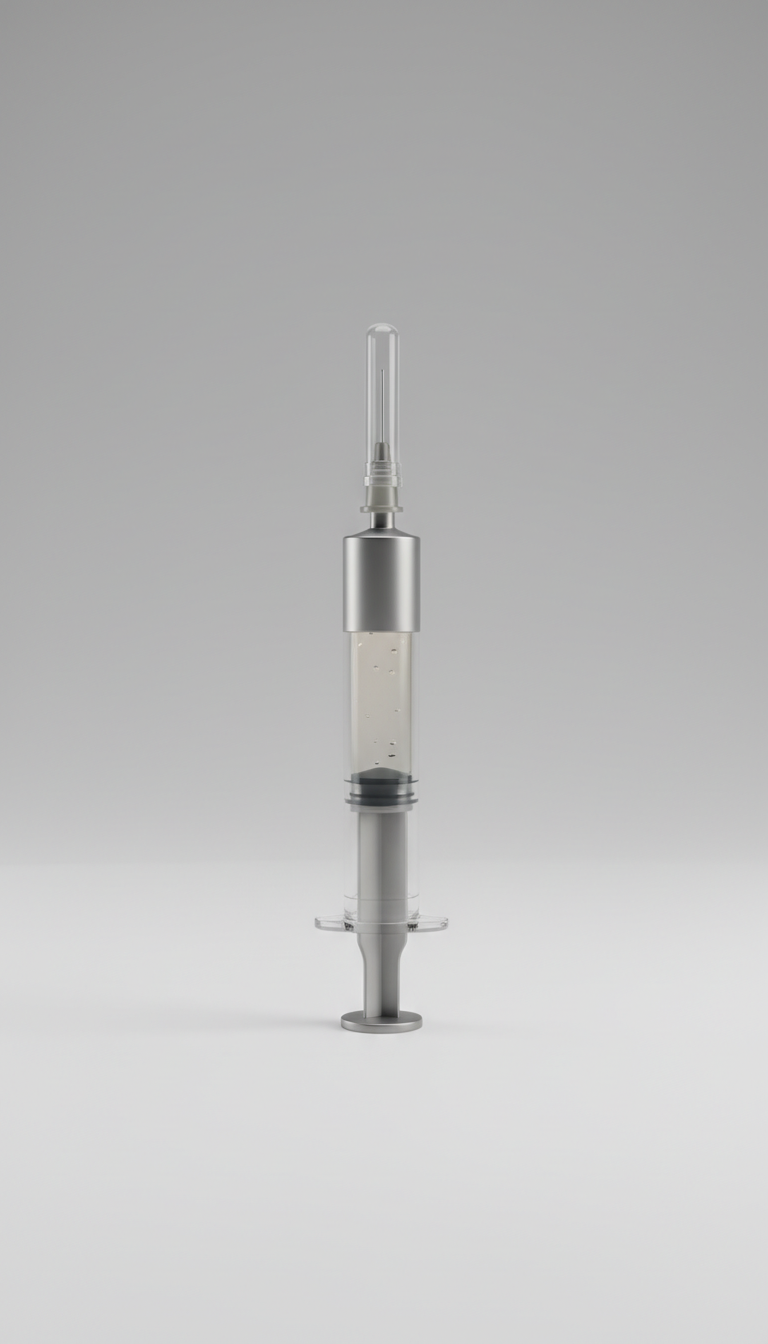 Dermal filler syringe with hyaluronic acid